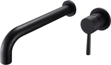 Load image into Gallery viewer, Sumerain Wall Mount High Flow Long Reach Tub Faucet in Matte Black
