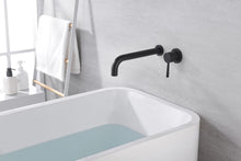 Load image into Gallery viewer, Sumerain Wall Mount High Flow Long Reach Tub Faucet in Matte Black