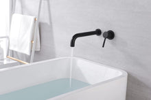 Load image into Gallery viewer, Sumerain Wall Mount High Flow Long Reach Tub Faucet in Matte Black