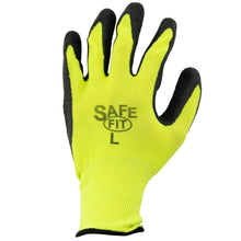 Load image into Gallery viewer, (144 Pairs)Tool Essentials Large Yellow Latex Coated Work Gloves