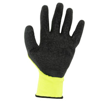 Load image into Gallery viewer, (144 Pairs)Tool Essentials Large Yellow Latex Coated Work Gloves