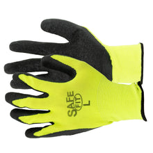 Load image into Gallery viewer, (144 Pairs)Tool Essentials Large Yellow Latex Coated Work Gloves