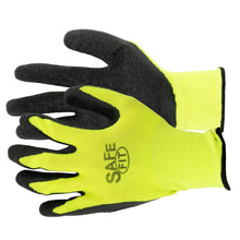Load image into Gallery viewer, (144 Pairs) Tool Essentials Small Yellow Latex Coated Palm Knitted Work Gloves