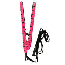 Load image into Gallery viewer, Bling Beauty Flat Iron Hair Straightener, Polka Dot Pattern Pink, Blue, Purple