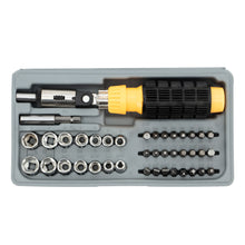 Load image into Gallery viewer, Tool Essentials 41 Piece Screwdriver Bit and Socket Set with Ratcheting Driver