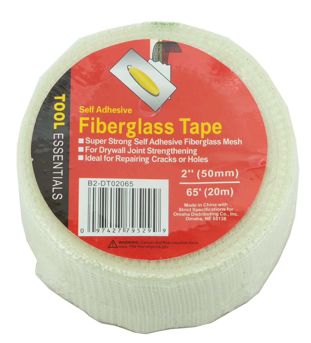 Wideskall Self-Adhesive Fiberglass Cloth Tape – 192 Rolls, 65ft X 2″ – White Drywall Mesh