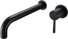 Load image into Gallery viewer, Sumerain Wall Mount High Flow Long Reach Tub Faucet in Matte Black
