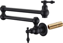 Load image into Gallery viewer, Sumerain 24&quot; Pot Filler Dual Swing Wall Mount Oil Rubbed Bronze Finish
