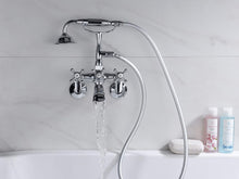 Load image into Gallery viewer, Sumerain Clawfoot Wall Mounted Tub Faucet with Hand Shower in Chrome
