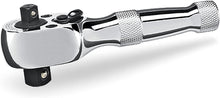 Load image into Gallery viewer, Powerbuilt Stubby Dual Head Ratchet 1/4&quot; &amp; 3/8&quot; DR Reversible
