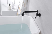 Load image into Gallery viewer, Sumerain Wall Mount High Flow Long Reach Tub Faucet in Matte Black
