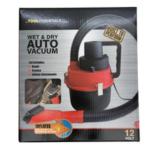 Load image into Gallery viewer, Tool Essentials Wet/Dry 12 Volt Automotive Vacuum &amp; Inflator
