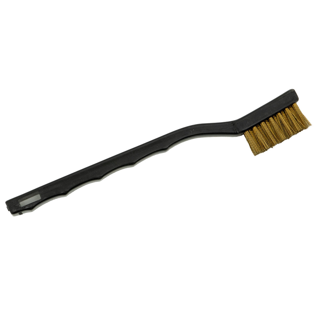 Quali-Tech Mini Brass Bristle Wire Brush with Plastic Handle