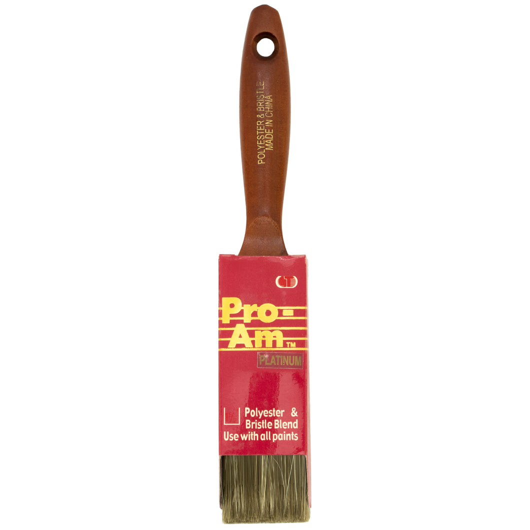 ProAm 1.5 Inch Paint Brush with Polyester Blend Bristles and Wood Handle