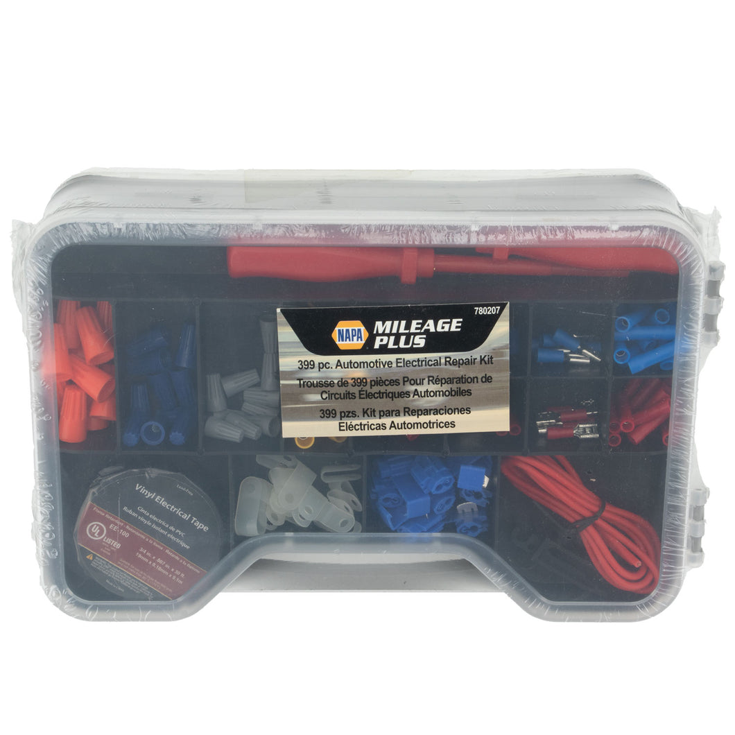 Napa Mileage Plus 399 Piece Auto Electrical Repair Kit