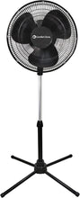 Load image into Gallery viewer, Comfort Zone 16&quot; Oscillating 3 Speed Standing Fan  Adjustable 41&quot;-47&quot; Height
