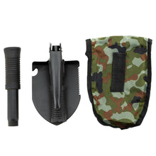 Load image into Gallery viewer, Folding Camping Hiking Shovel Pickaxe Multitool with Camo Pouch

