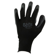 Load image into Gallery viewer, (3 Pairs) Tool Essentials Medium Black Latex Coated Palm Knitted Work Gloves
