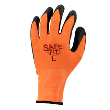 Load image into Gallery viewer, (12 Pairs) Tool Essentials Large Orange Knit Work Gloves with Latex Coated Palms
