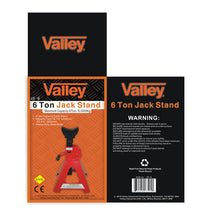 Load image into Gallery viewer, Valley 6 Ton Jack Stand Pair 23-5/8&quot; Max Lift
