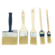 Load image into Gallery viewer, MBS 5PC All Purpose Paint Brush Set for Paint, Lacquer, and Stain
