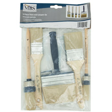 Load image into Gallery viewer, MBS 5PC All Purpose Paint Brush Set for Paint, Lacquer, and Stain
