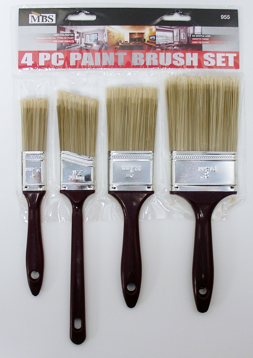 MBS 4PC Paint Brush Set 1