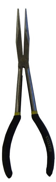 Valley 11 Inch Long Nose Pliers with 45 Degree Bent Nose Coated Grips