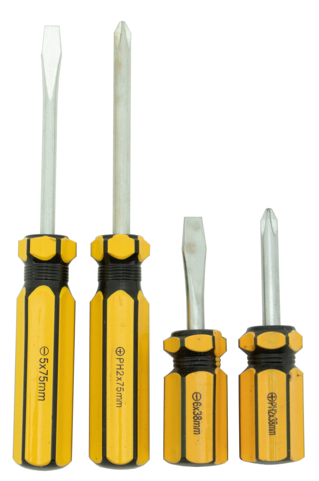 Tool Essentials 4pc Screwdriver Set Slotted and Phillips 1.5