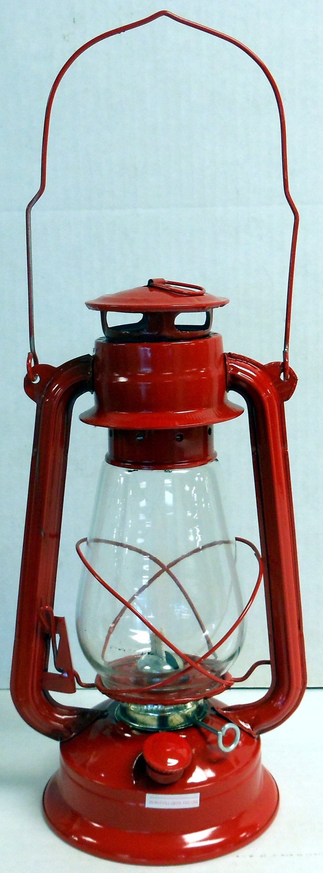 Valley Hurricane Lantern Kerosene Fueled, Red