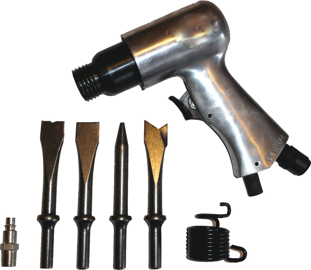 AIR HAMMER SET With 4-CHISELS, SPRING & AIR ADAPTOR