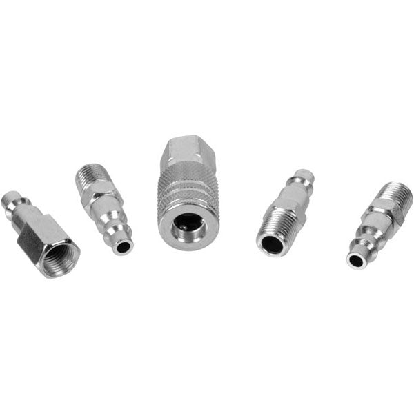 5 Piece Zinc Quick Air Hose Coupler Set 1/4