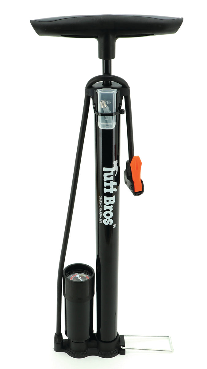 Hand Tire Pump with Gauge & Accessories