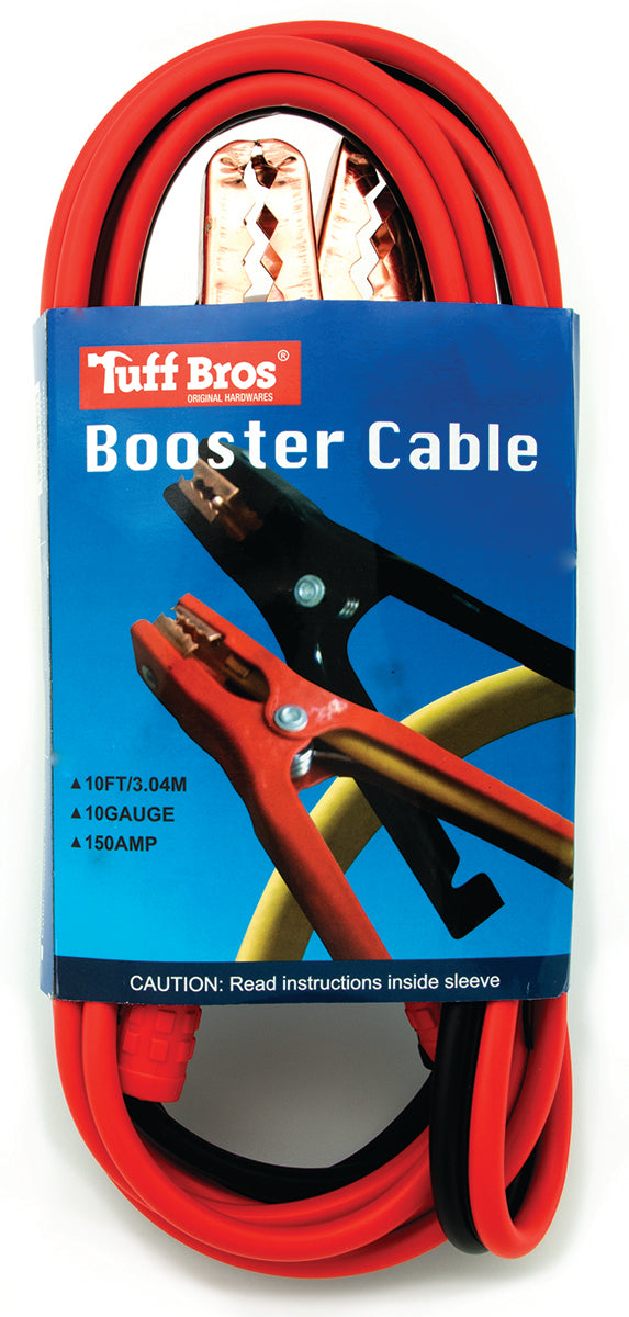 10' 10-Gauge Booster Cables, 150 Amp