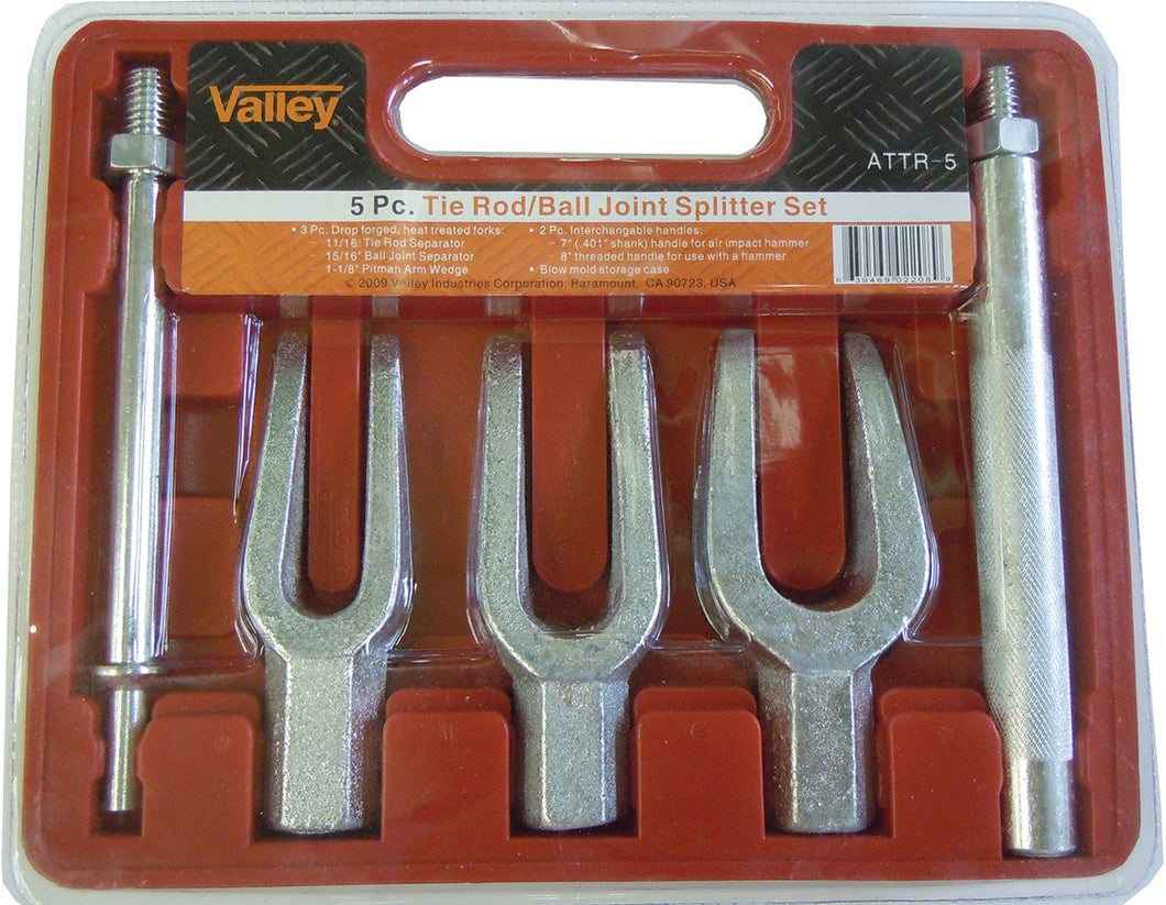 Valley 5pc Tie Rod/Ball Joint Separator Set with Tray