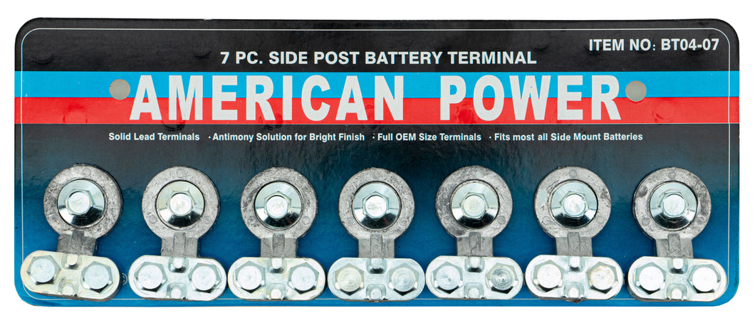 7pc Side Post Battery Terminal Set
