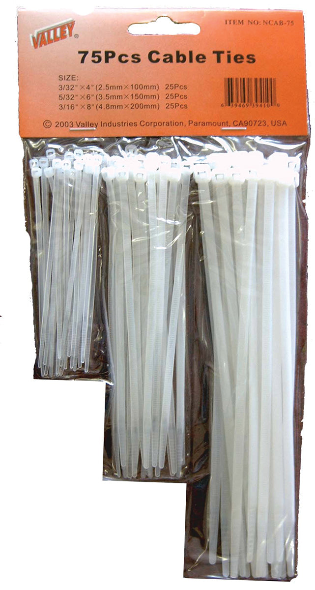 Cable Ties 75pc 4