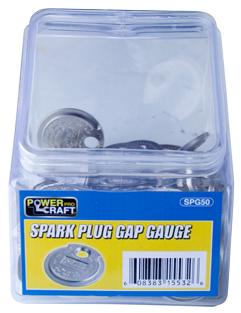 Disc Type Spark Gap Gauge 50pc Jar Bulk Gap Gauges
