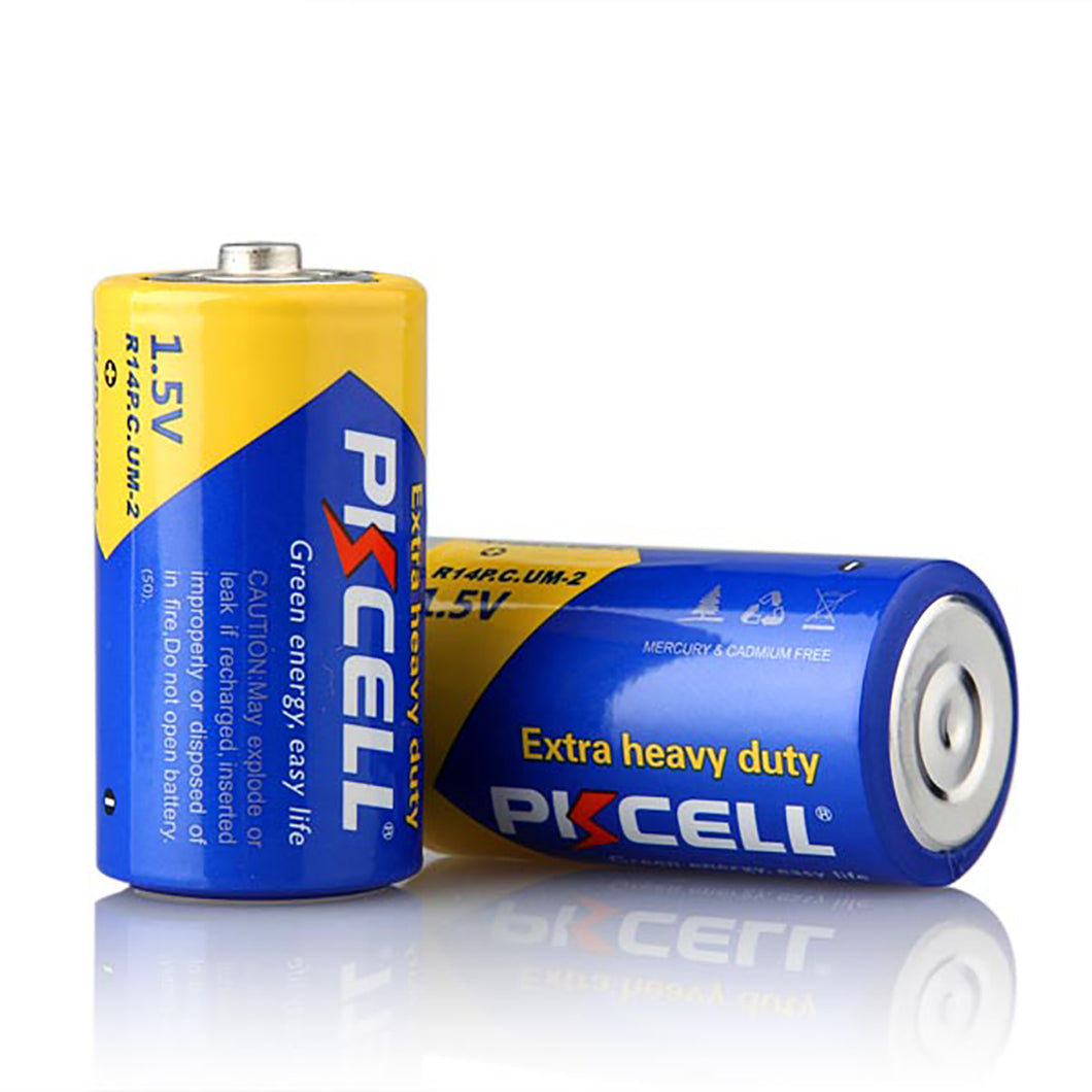 2pc C Batteries Heavy Duty