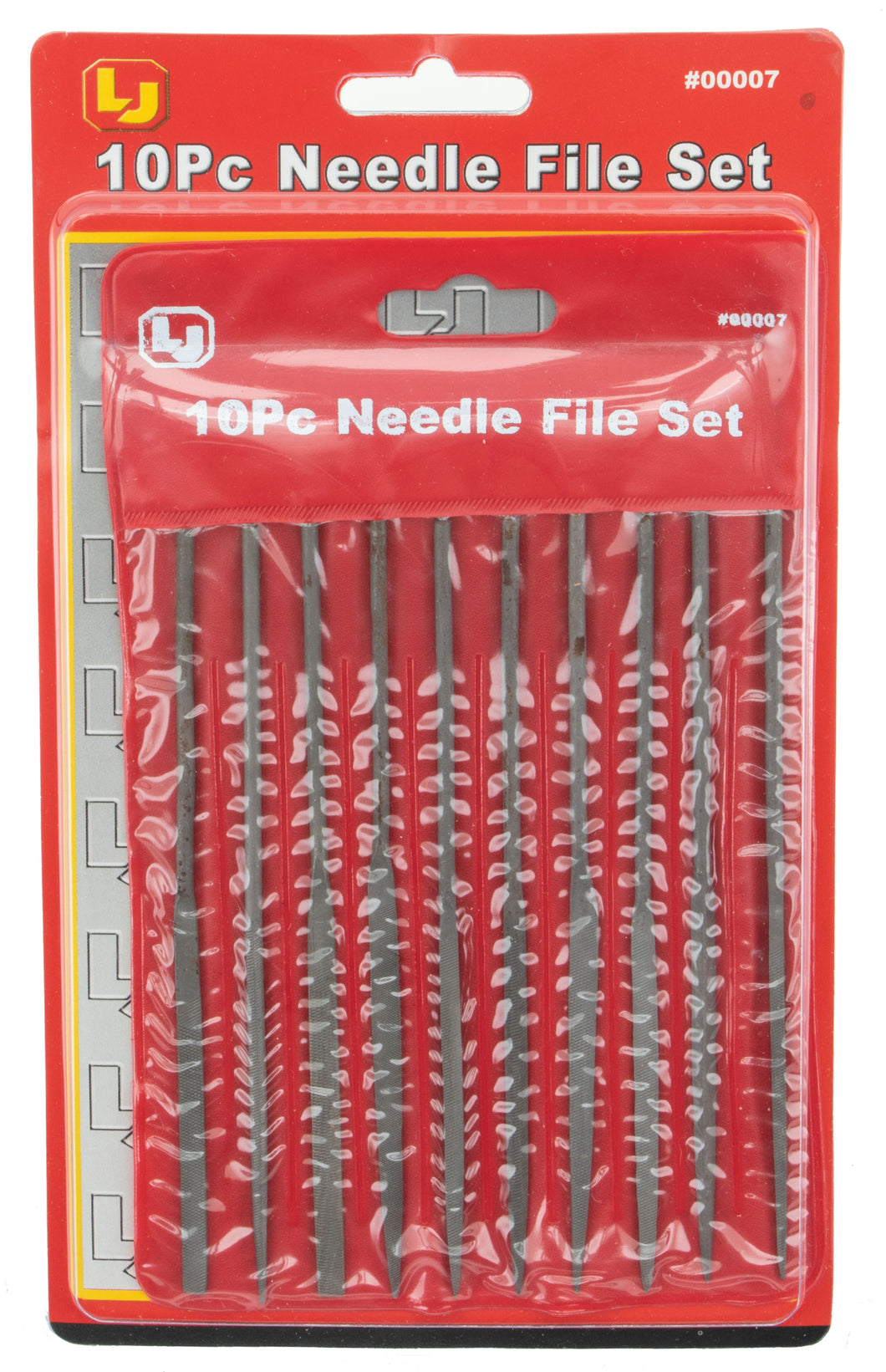 10pc Needle File Set with Storage Pouch Assorted Cuts