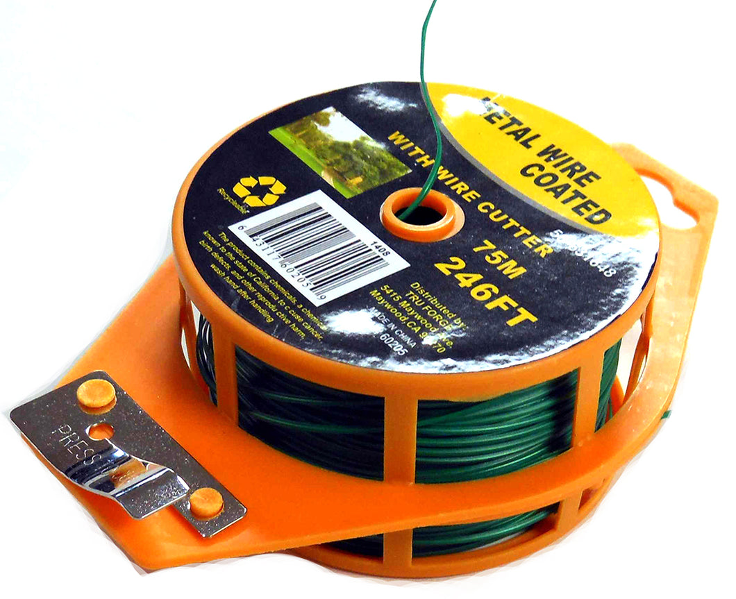 246' Coated Metal Wire Loaded on a Plastic Spool