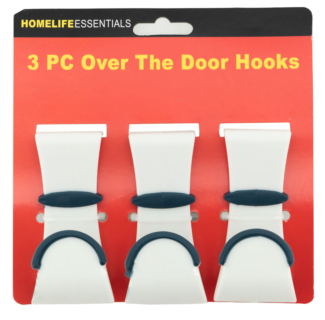 HomeLife Essentials 3pc Over the Door Hooks