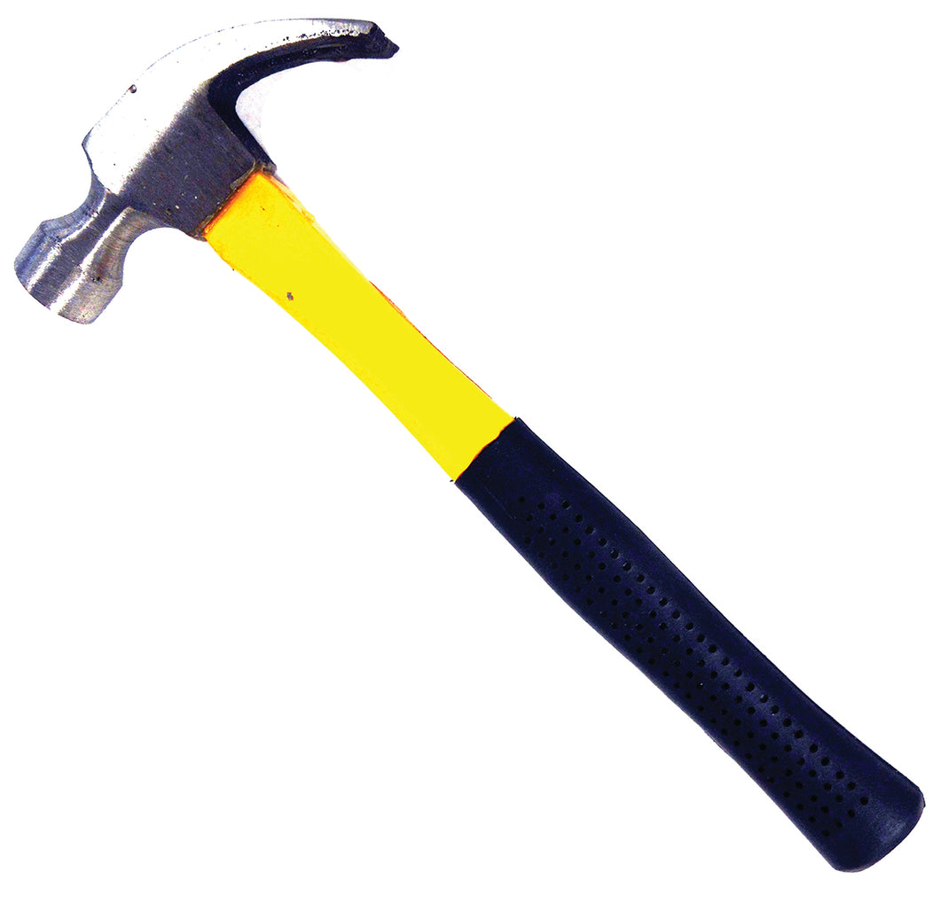 16oz Claw Hammer with Fiber Glass Handle and Grip