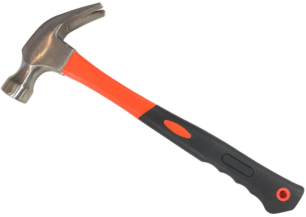 16oz Claw Hammer Orange Fiber Glass with Grip