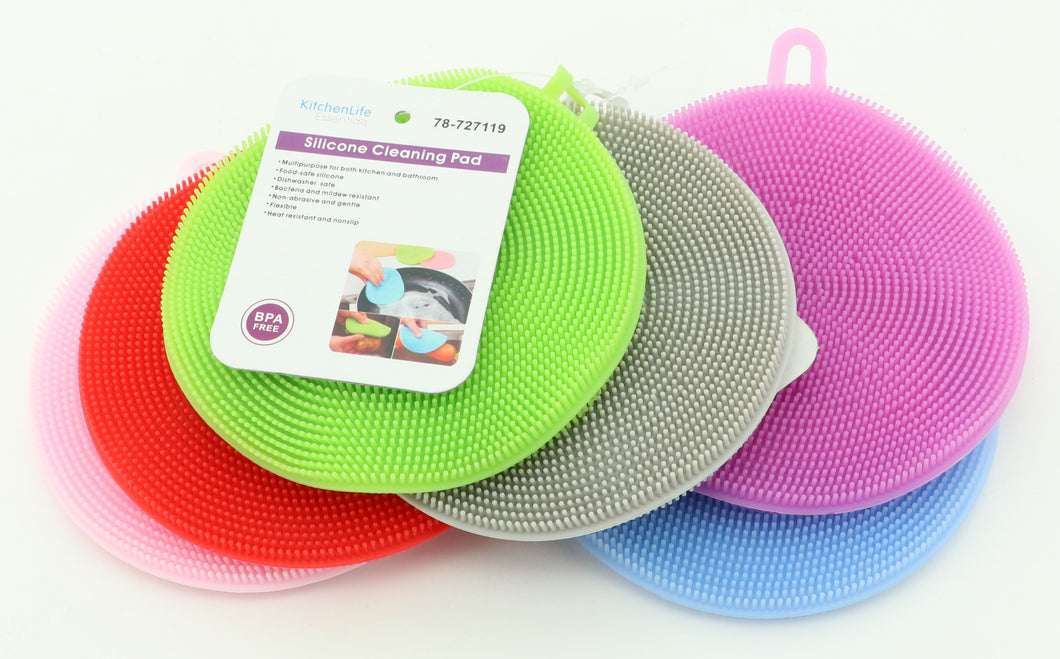 Silicone Cleaning Pad, Assorted Colors