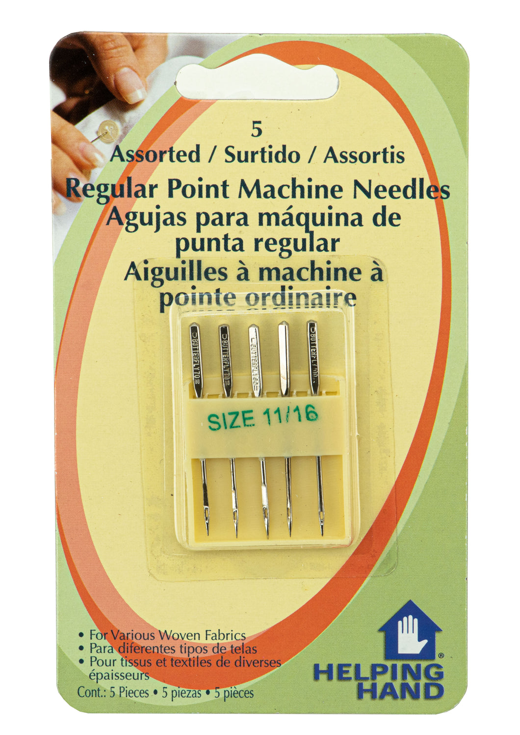 Helping Hand 5pc Assorted Sewing Machine Needles