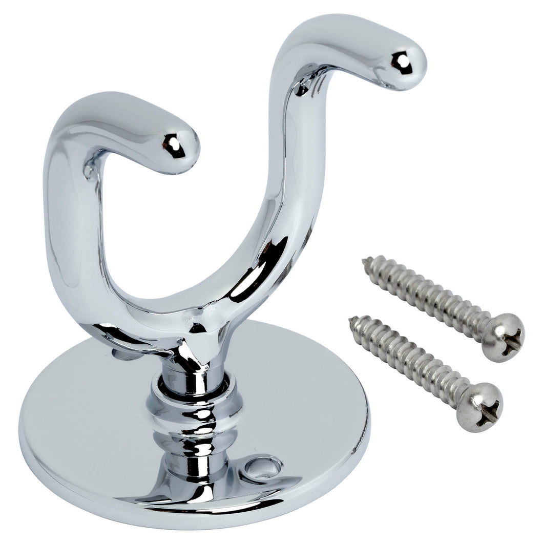 2pc American Standard Double Wall Hook, Chrome Finish