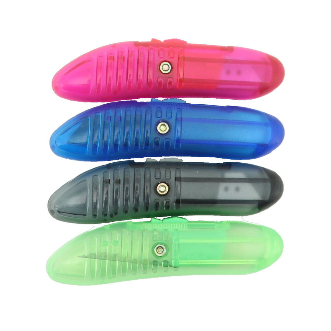 4pc Utility Knife, Retractable Blade, Assorted Colors