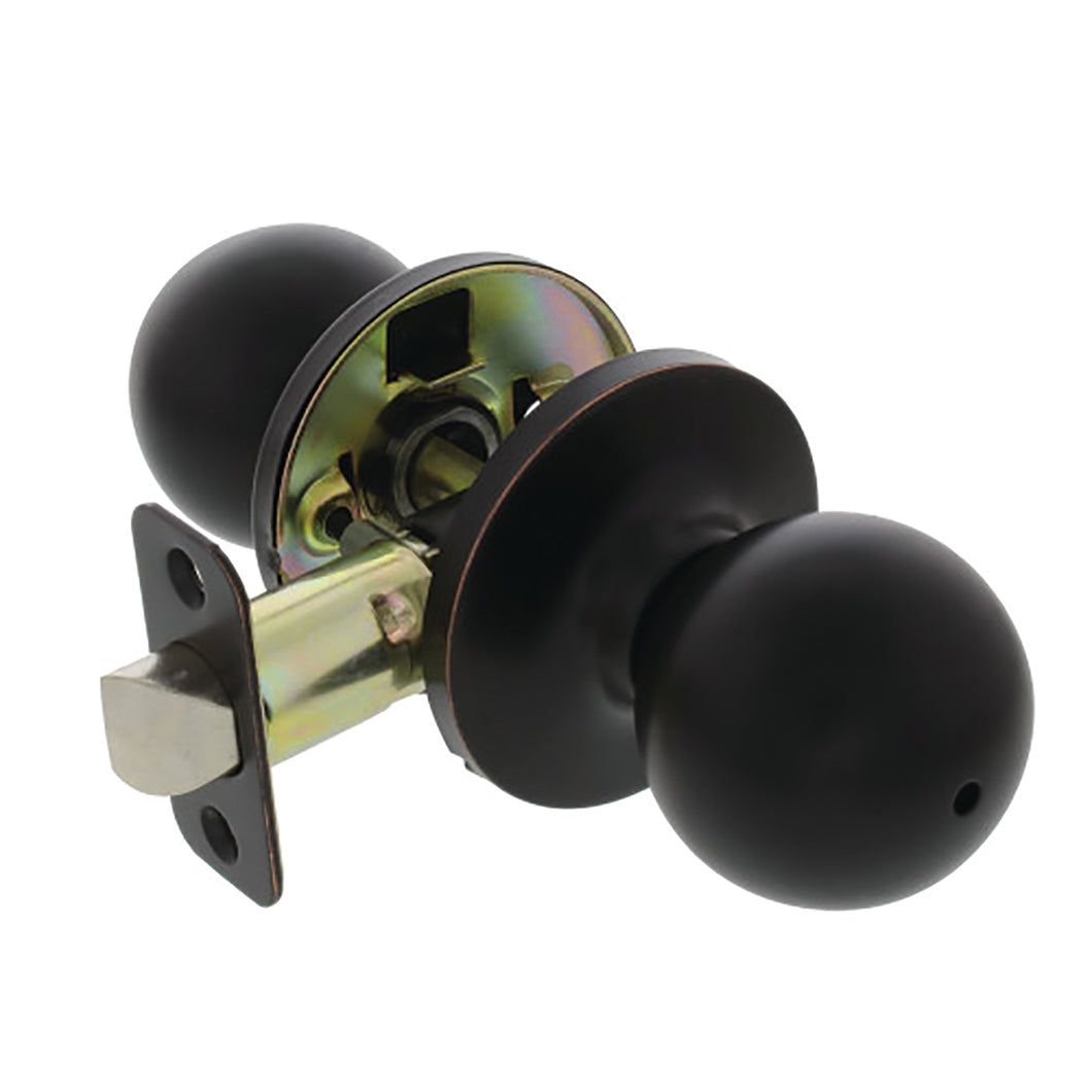 Oil Rubbed Bronze Privacy Door Lock, Ball Knob