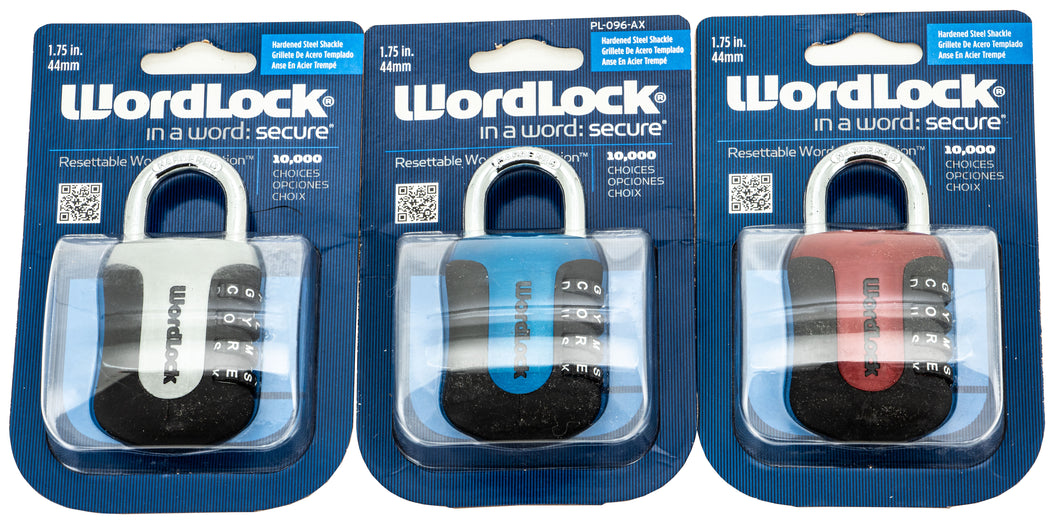 8pc Sports Lock Word Combo Lock